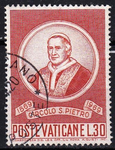 Vatikán 1969 Mi.553 prošla poštou