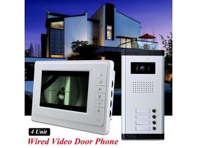 XSL-V70F-520 7" video dveřní telefon 3x Zvonkový interkomový systém