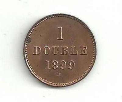 1 Doubles Guernsey 1899 H náklad jen 56 000 Ks