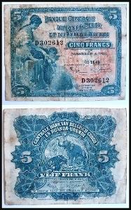Congo Belge Ruanda-Urundi 1952 - 5 Francs !!!!!!!!!!!!!!!!!!