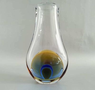 váza z hutního skla - Oldřich Lípa - Luboš Metelák - sklárna MOSER