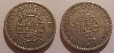 Mozambik 5 escudos 1971