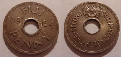 Fiji 1 penny 1964