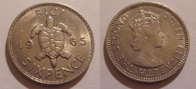 Fiji 6 pence 1965