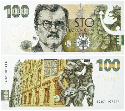 Pamětní bankovka 100 Kč - Karel Engliš 2022 - série EQ07 -