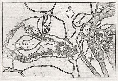 Strasburg, Moll, mědiryt,1695