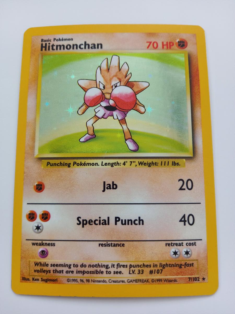 Pokémon Hitmonchan HOLO 1999 Base set (7/102) | Aukro