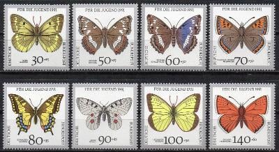 Brd-Motýli 1991**  Mi.1512-1519 / 12 €