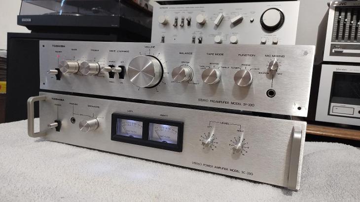 TOSHIBA SY-330/SC-330 Stereo Preamp/Amplifier Integrated (JAPAN) - TV, audio, video