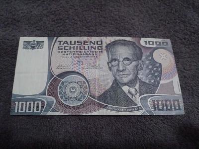 1000 schilling Rakousko 1983.