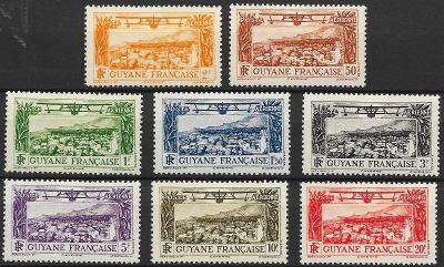 francúzska Guyana 1933 ** letecké komplet yt. pa 11-18