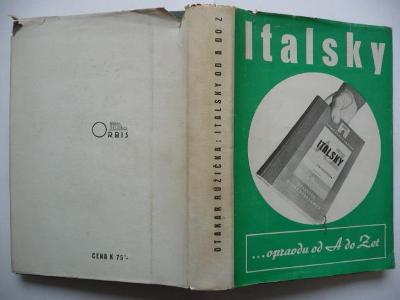 Italsky od A do Z - Otakar Růžička - ORBIS 1941 - s podpisem autora!