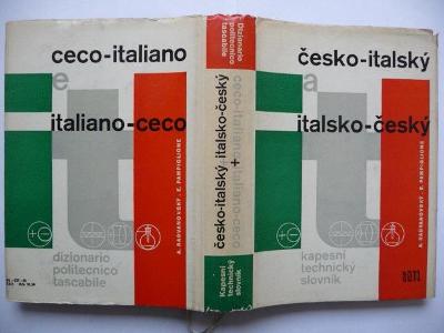 Česko-italský a italsko-český kapesní technický slovník - SNTL 1963