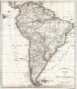 Süd America, kolor. mědiryt, 1807