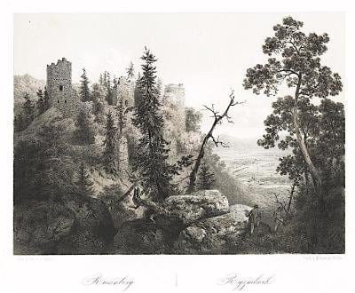 Rýzmburg-Osek,  litografie, 1860