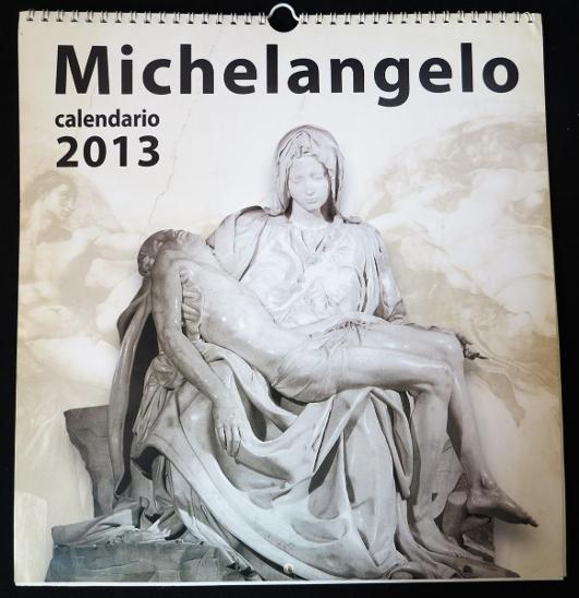 NÁSTĚNNÝ KALENDÁŘ - 2013 - MICHELANGELO - rozměry 300 x 330mm - Starožitnosti a umění