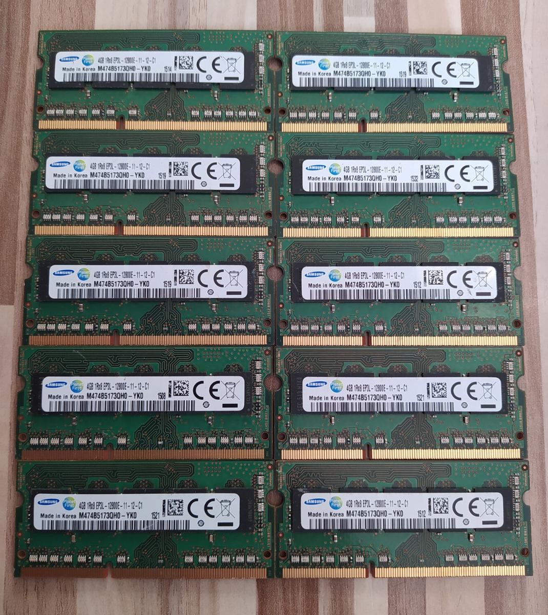 SODIMM DDR3L ECC Samsung 4GB 1600MHz /4GB 1Rx8 EP3L-12800E-11-12-C1/ - Notebooky, příslušenství