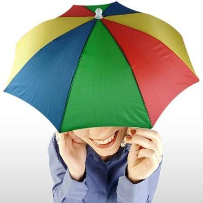 Deštník na hlavu / Průměr 54 cm  / NOVÝ / OD 1 KORUNKY