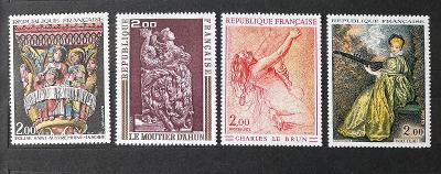 Francie 1973 Mi.1821,1828,1835,1846