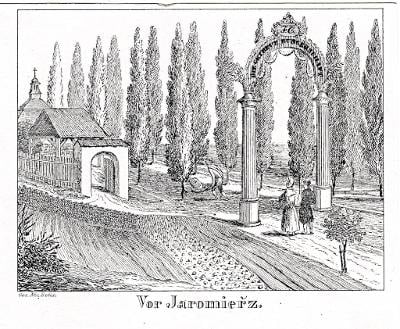Jaroměř, Glasser, litografie, 1836