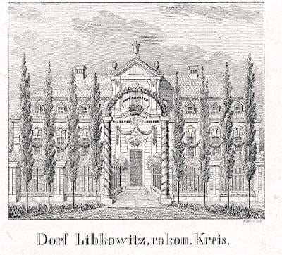 Libkovice, Glasser, litografie, 1836