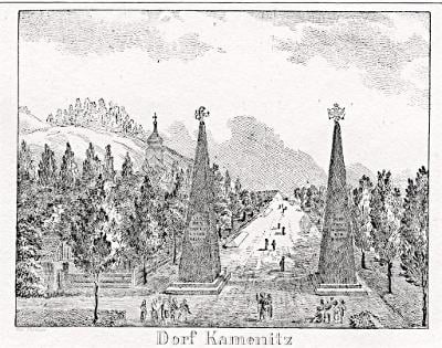 Kamenice,  litografie, 1836