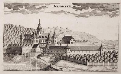 Dornhofen , Vischer , mědiryt, 1681
