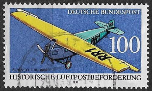 Německo - německé letectvo - Fokker F III - průzkumný letoun z r. 1922