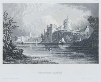 Pembroke Castle, oceloryt, 1850
