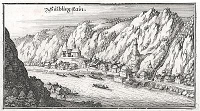 Sälbling stain, Merian,  mědiryt,  1649
