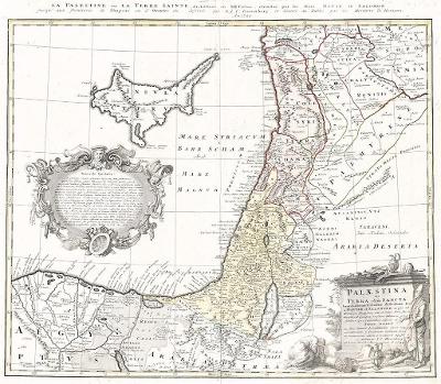 Homann dědicové. : Svatá země , mědiryt, 1744