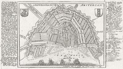 Amsterdam, Bodenehr, mědiryt, 1725