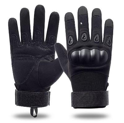 Taktické ochranné rukavice na airsoft/paintball, vel. L - černé