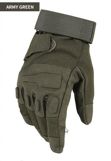 Taktické ochranné rukavice na airsoft/paintball, vel. L - zelené