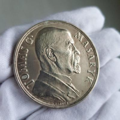 T. G. Masaryk, medaile 1935 k 85. narozeninám (lesklá), 42 mm