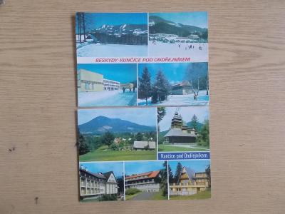 Beskydy Frýdek Místek Kunčice pod Ondřejník sada 2  pohlednice