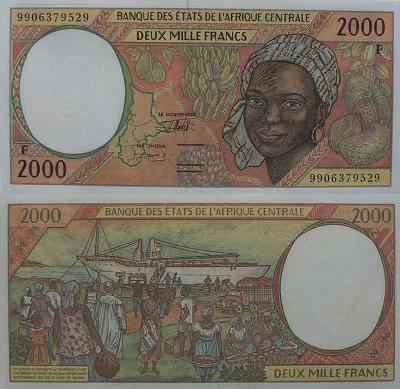 CAS - Středoafrická Republika 2000 franků P303Ff  UNC