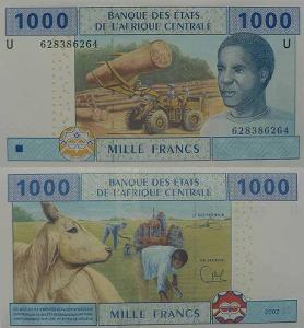 CAS - Kamerun 1000 franků P207Ud  UNC
