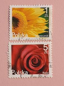 Známky - Polsko - flora