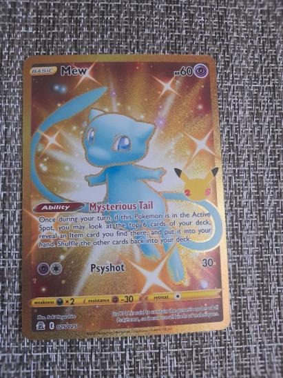 Pokemon celebrations Gold Mew 025/025 originál,nové | Aukro