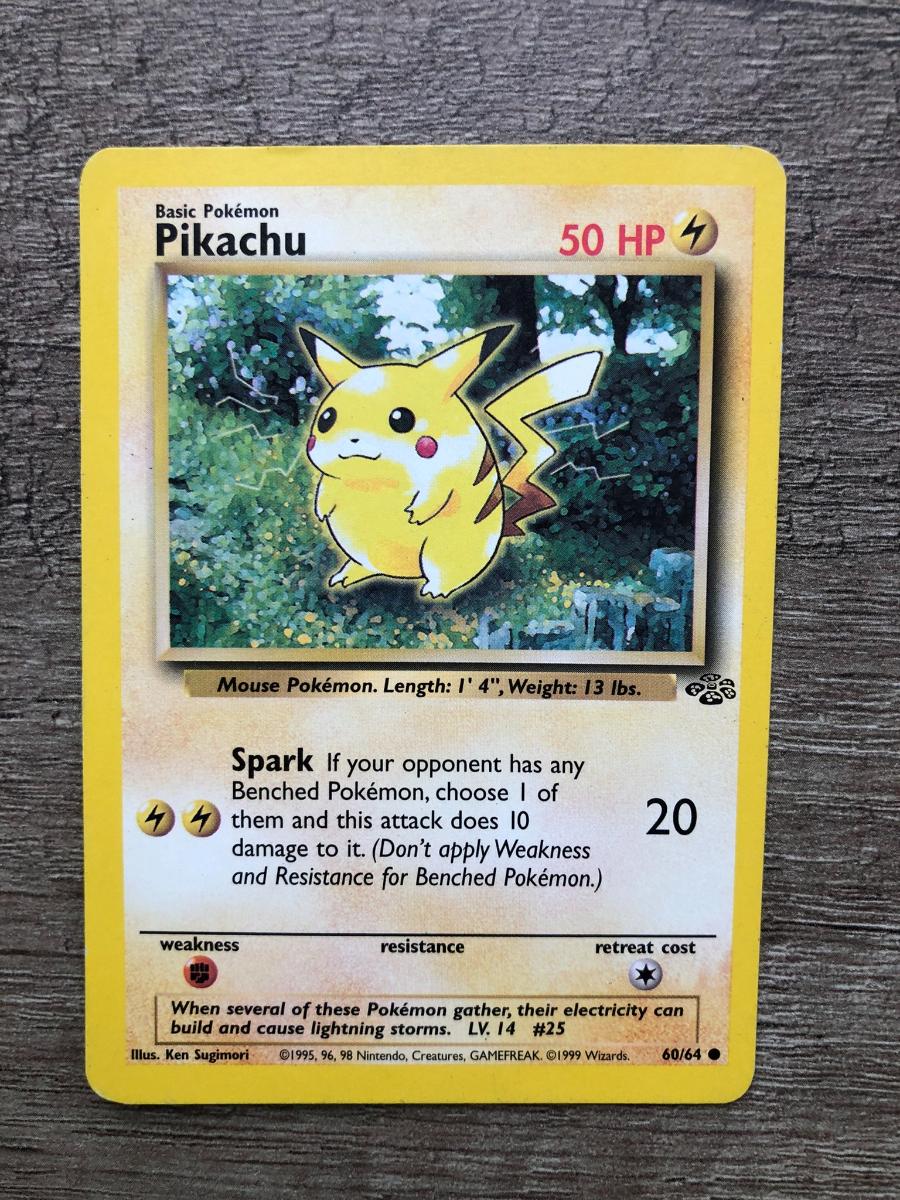 Pokemon 1999 Jungle pikachu 60/64 | Aukro