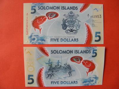 5 Dollars ND(2019) Solomon Islands  - Pnew - UNC - (Y383/