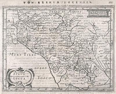 Janssonius :  Lucca, mědiryt, 1651