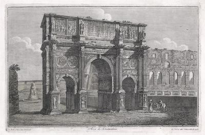 Roma Arco Constantine,  mědiryt, (1820)