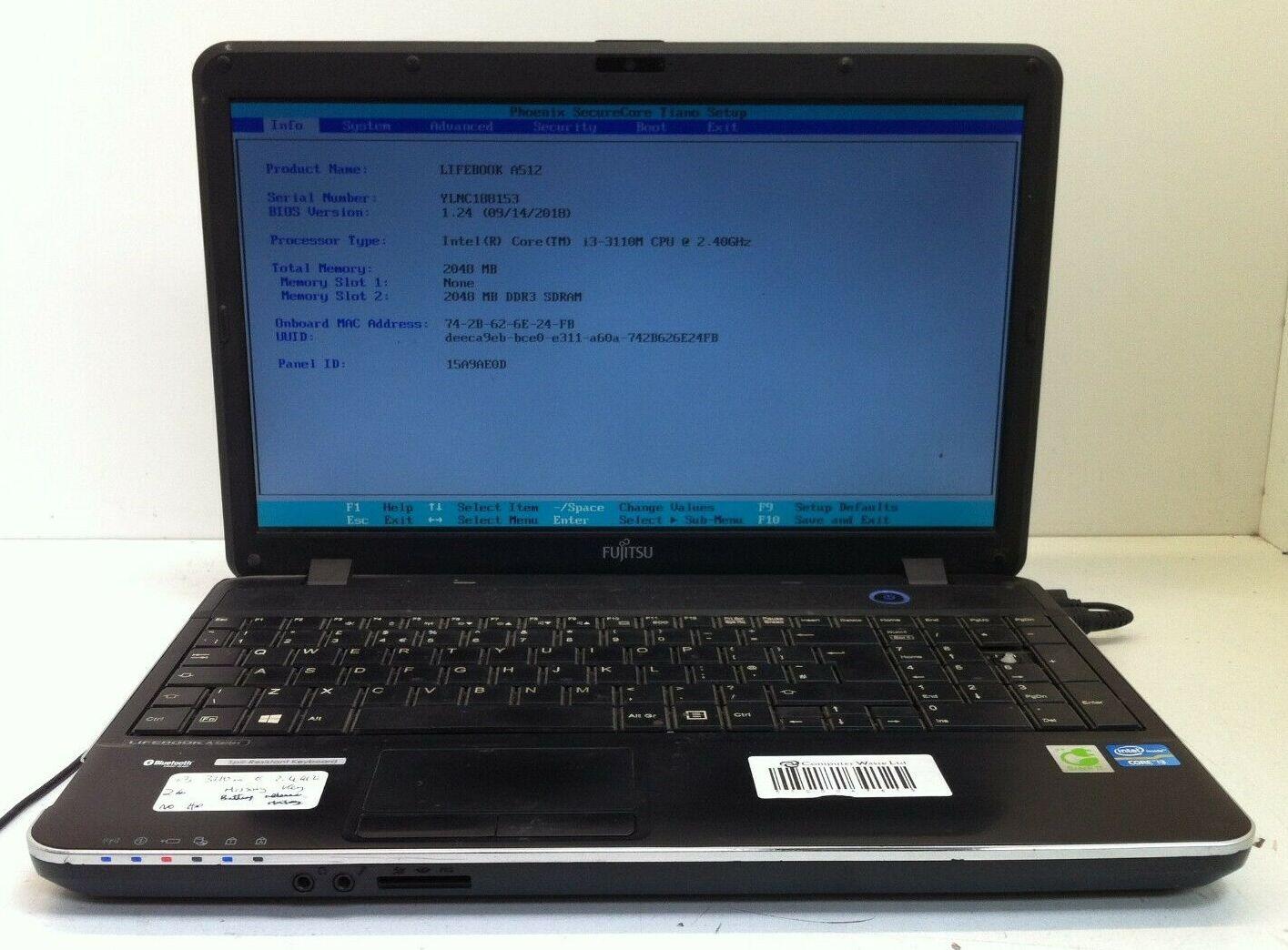 Fujitsu Lifebook A512 Core i3-3110M 2.4GHz/4G/128G SSD 15,6' WIN10 !! - Počítače a hry
