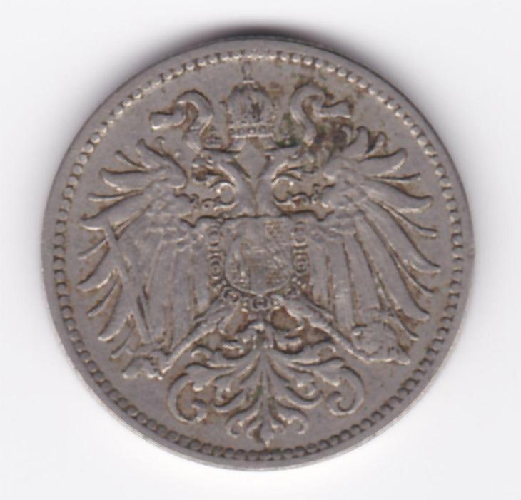 10 haléř (heller) 1910 - F.J.I. Rakousko-Uhersko - Numismatika