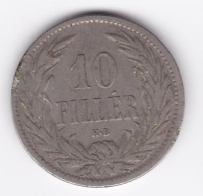10 Fillér 1895 KB. Rakousko-Uhersko