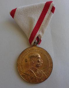 Bronzová medaile Františka Josefa I. za 40.let služby