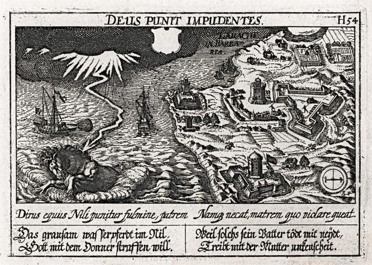 Larache Tunis, Meissner, mědiryt, 1637 - Staré mapy a veduty