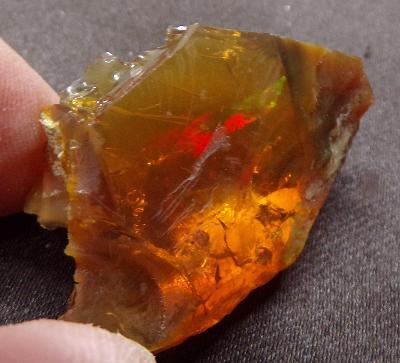 Drahý Opál - Ohnivý - XL Přírodní Minerál Drahokam - Etiopie 11,5g TOP